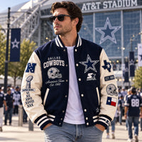 DAL Heritage - Navy and Cream Varsity Statement Outerwear