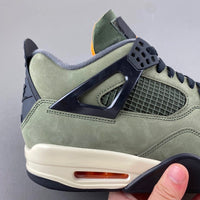 Low Top Sneakers, Army Green Black Colorway, Lace Up Design, Casual Gift for Sneaker Fans