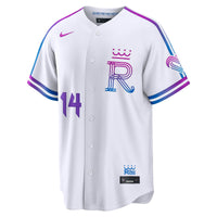 Kansas City Royals Jac Caglianone White 2026 City Connect Stadium Jersey