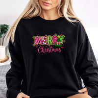 Candy Cane Tree Holiday Sweater, Merry Christmas Sweatshirt, Adorable Xmas Tree Crewneck, Festive Winter Sweatshirt, Women Holiday Pullover Present