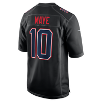 New England Patriots Drake Maye Carbon Black Game Jersey
