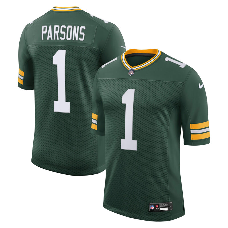 Green Bay Packers Micah Parsons Green Stitched Limited Jersey