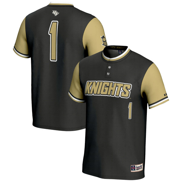 #1 UCF Knights Lightweight Softball Jersey - Black