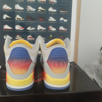Sneakers, White Orange Colorway, Lace Up Design, Casual Gift for Sneaker Fans
