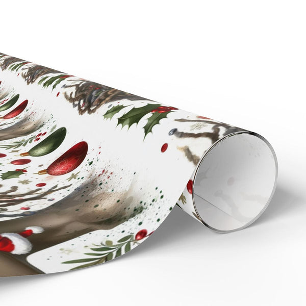 Afrocentric Holiday Gift Wrap, Black Woman Holiday Wrapping Paper, Black Woman Christmas Wrapping Paper, African American Hol