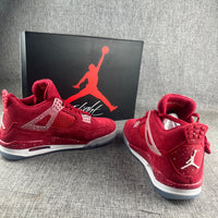 Sneakers, Red Colorway, Lace Up Design, Casual Gift for Sneaker Fans