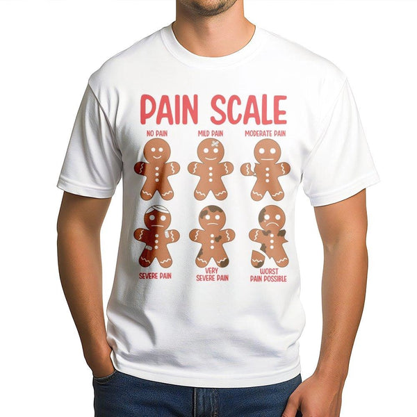 Humorous Christmas Nurse Shirt, Pain Scale Gingerbread Shirt, Medical Humor Gingerbread Graphic Shirt, Hospital RN Tee, Holid