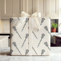 Festive Lacrosse Stick Gift Wrap, Christmas Lights Lacrosse Wrapping Paper, Sports Holiday Present Paper, Athlete Xmas Gift Wrapping Paper