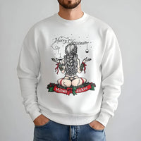 Milwaukee Braid Girl Crewneck, Merry Christmas Milwaukee Sweatshirt, Retro Holiday Sweatshirt, Festive Xmas Pullover, Christmas Present