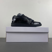 Low Top Sneakers, Black Colorway, Lace Up Design, Casual Gift for Sneaker Fans