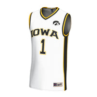 Iowa Hawkeyes Lightweight Collegiate Basketball Fashion Jersey - White