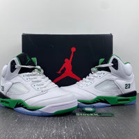 Sneakers, White Green Colorway, Leather Footwear, Lace Up Design, Casual Gift for Sneaker Fans