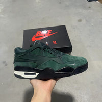 Low Top Sneakers, Green Colorway, Leather Footwear, Lace Up Design, Casual Gift for Sneaker Fans