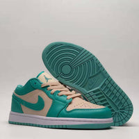Low Top Sneakers, Blue Green Colorway, Lace Up Design, Casual Gift for Sneaker Fans