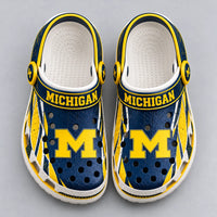MICH Block M - Navy and Maize Statement Clogs