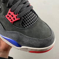 Low Top Sneakers, Blue Black Red Colorway, Lace Up Design, Casual Gift for Sneaker Fans
