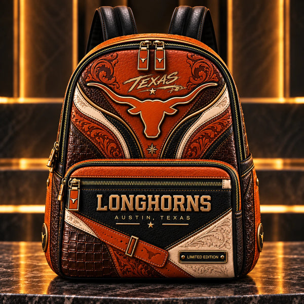 TEX Pride - Tooled Longhorn Western Backpack - main