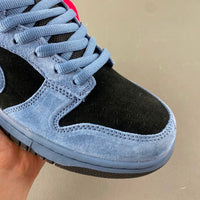 Low Top Sneakers, Blue Black Colorway, Lace Up Design, Casual Gift for Sneaker Fans