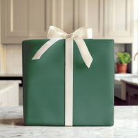 Matte Solid Gift Wrap, Dark Forest Green Wrapping Paper, Christmas Holiday Wrapping Paper, Birthday Gift Wrap Roll, Winter Wrapping Paper