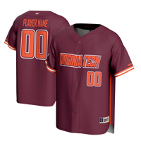 Virginia Tech Hokies NIL Pick-A-Player Lightweight Baseball Jersey - Maroon