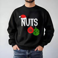 Santa Hat Holiday Sweater, Humorous Christmas Nuts Sweatshirt, Cheeky Xmas Pullover, Couples Matching Ugly Christmas Sweatshirt, Winter Present