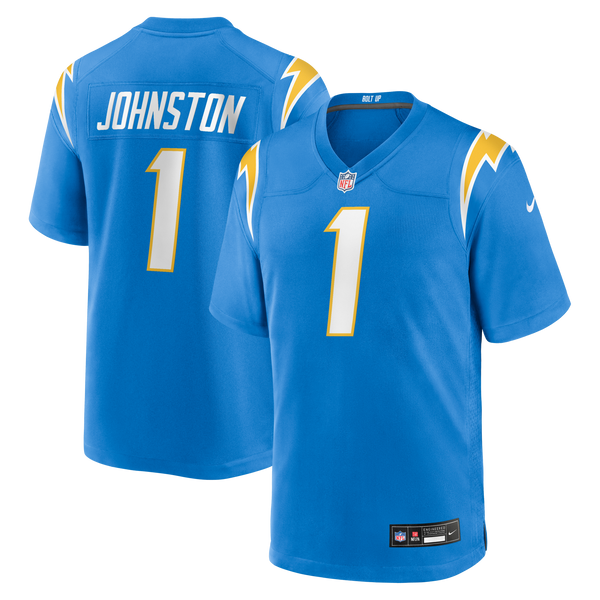 Los Angeles Chargers Quentin Johnston Powder Blue Game Player Jersey