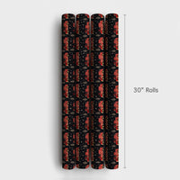 Holiday Firefighter Gift Wrap, Christmas Fire Truck Wrapping Paper, Red Fire Engine Present Paper, Fire Department Holiday Gift Wrap Roll