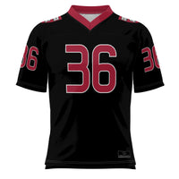 #36 Harvard Crimson Football Jersey - Black