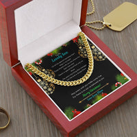 Holiday Present from Mom, Christmas Present for Son Cuban Link Chain Necklace, Mens Cuban Link Chain, Son Christmas Jewelry, Steel Chain Necklace