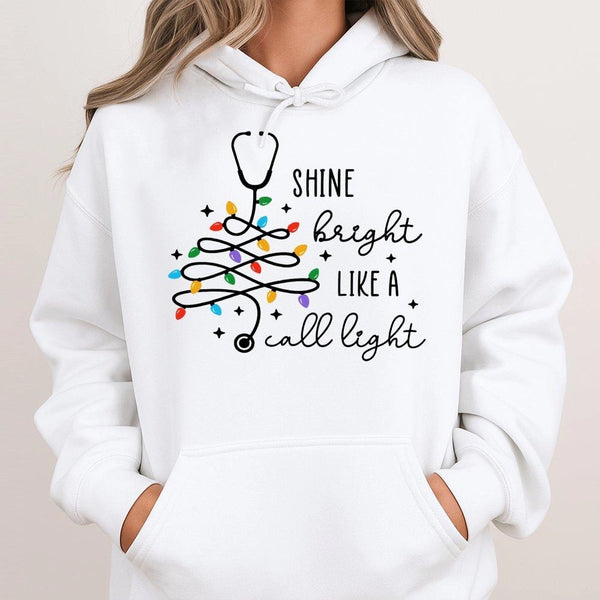 Stethoscope Tree Holiday Hoodie, Christmas Nurse Hoodie, Healthcare RN Sweatshirt, Nursing Student Medical Pullover Hoodie, X