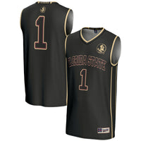 #1 Florida State Seminoles Lightweight Basketball Jersey - Black