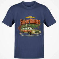 National Lampoons Christmas Vacation Shirt, Burn Some Dust Eat My Rubber T-Shirt, Retro Car Graphic Tee, Humorous Holiday Movie Apparel