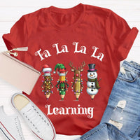 Festive School Holiday Shirt, Christmas Pencil Learning T-Shirt, Adorable Christmas Teacher Graphic Tee, Classroom Winter Shirt