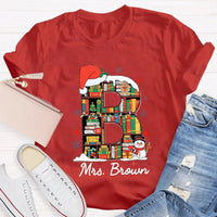 Custom Name Holiday T-Shirt, Personalized Christmas Shirt, Matching Family Xmas Tee, Festive Winter Holiday Graphic Shirt