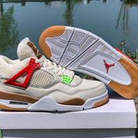 Basketball Shoes, White Tan Colorway, Mismatched Colorway, Lace Up Design, Casual Gift for Shoe Lovers