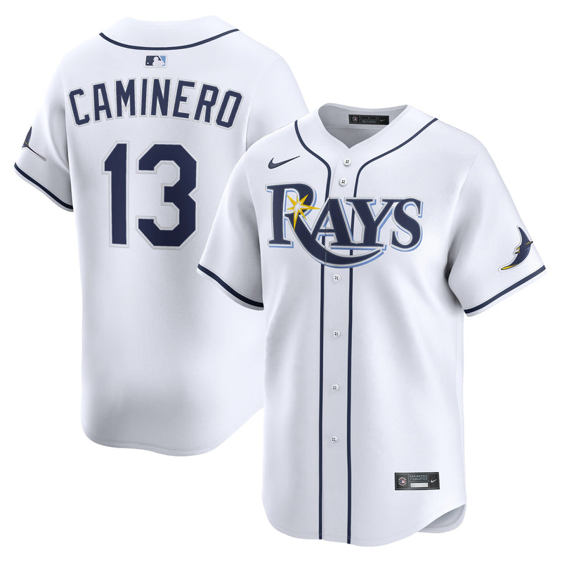 Tampa Bay Rays Junior Caminero White Home Limited Jersey