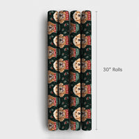 Festive Dog Holiday Gift Wrap, Golden Retriever Christmas Wrapping Paper, Xmas Puppy Present Wrap, Pet Lover Winter Packaging