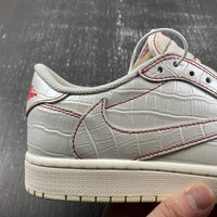Low Top Sneakers, White Red Colorway, Reverse Hook Design, Lace Up Design, Casual Gift for Sneaker Fans