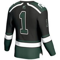 #1 Michigan State Spartans Hockey Jersey - Black