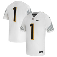 #1 UCF Knights Away Game Football Jersey - White
