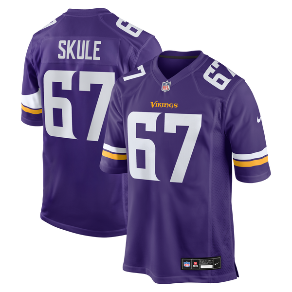 Minnesota Vikings Justin Skule Purple Team Game Jersey