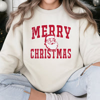 Retro Santa Graphic Sweatshirt, Merry Christmas Santa Sweatshirt, Distressed Santa Claus Sweatshirt, Vintage Holiday Crewneck, Xmas Present
