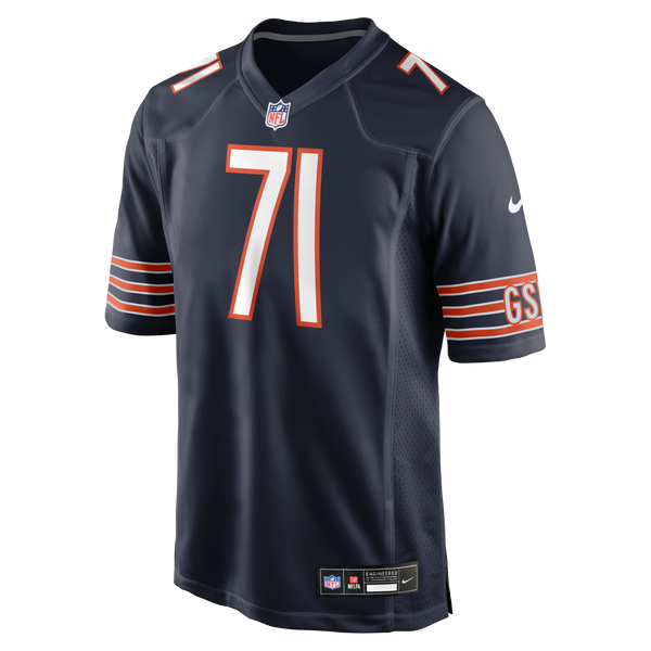 Chicago Bears Ryan Bates Navy Game Jersey