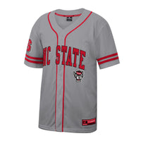 NC State Wolfpack Free Spirited Baseball Jersey - Gray