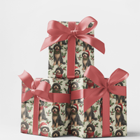 PWD Christmas Gift Wrap, Portuguese Water Dog Wrapping Paper, Portuguese Water Dog Holiday Paper, Dog Lover Gift Wrapping Paper Roll