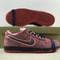 Low Top Sneakers, Red Colorway, Lace Up Design, Casual Gift for Sneaker Fans