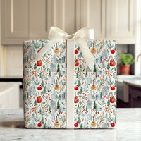 Urban Music Lover Gift Wrap, Cityscape Guitar Christmas Wrapping Paper, Musical Holiday Wrapping Paper, Festive Skyline Present Wrap