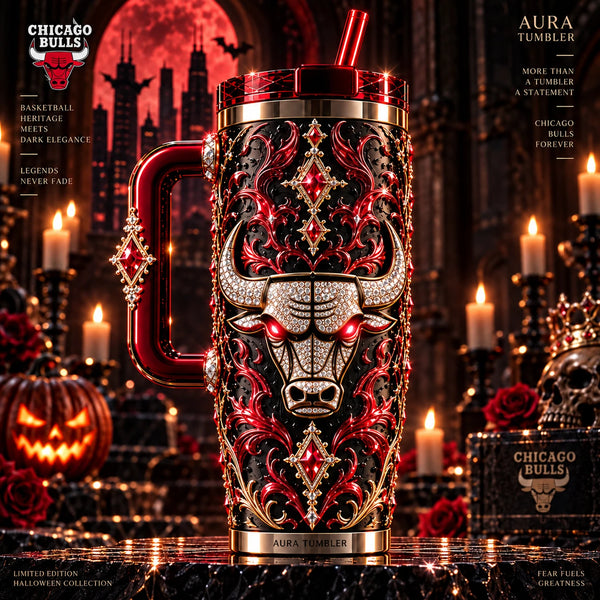 CHI Dark Elegance - Jeweled Bull Crest Tumbler - main
