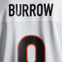 Cincinnati Bengals Joe Burrow White Game Jersey