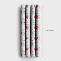 Scientist Christmas Gift Wrap, Doctor Santa Wrapping Paper, Medical Professional Holiday Wrapping Paper, Lab Coat Santa Gift Wrap Paper
